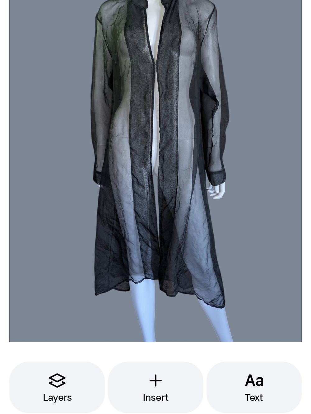 Luna Luz Black Lightweight Shirt - Size L - Picture 5 of 7